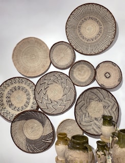 Intricate woven baskets crafted by local artisans in Estado de México.