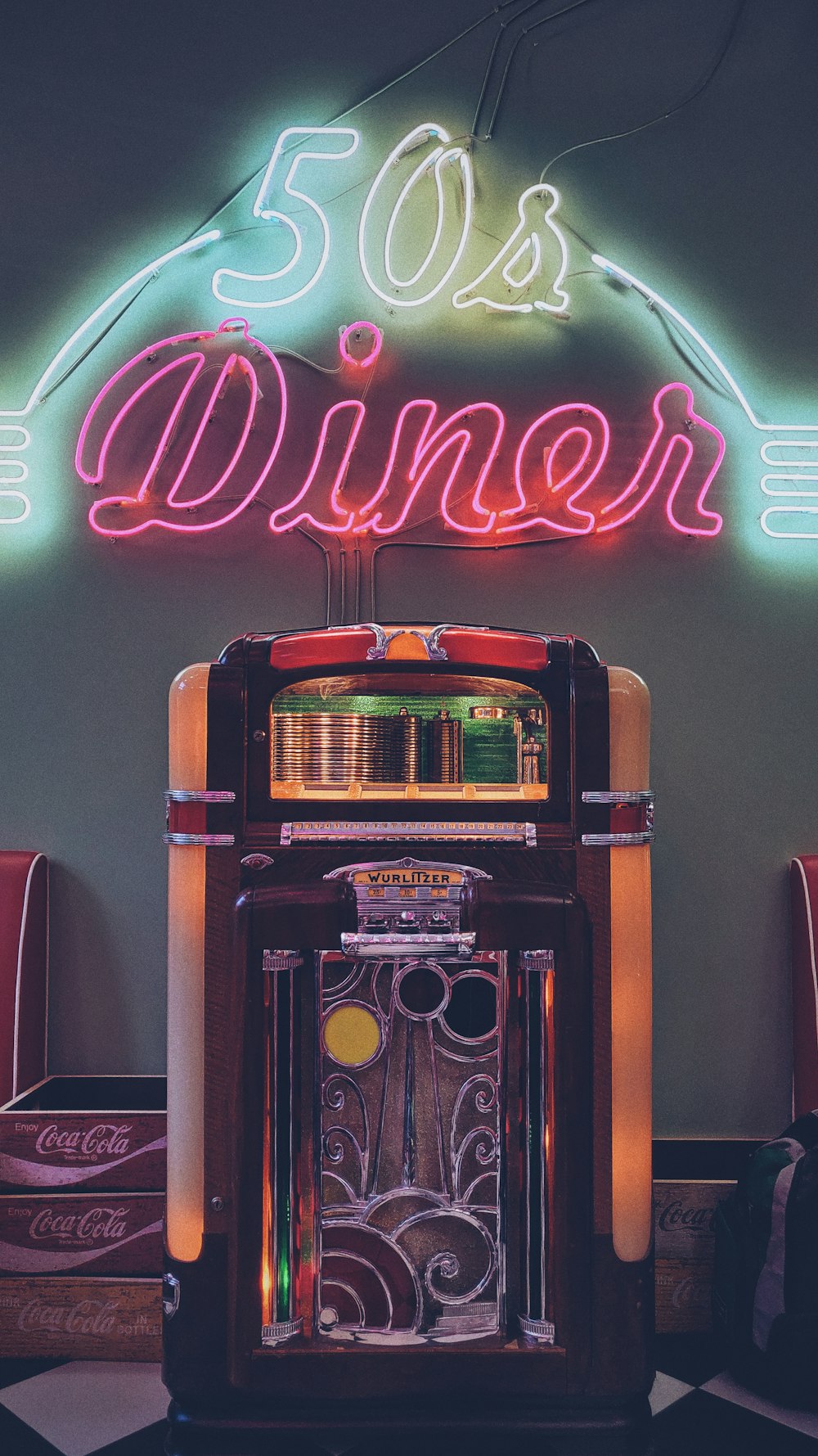 red coca cola neon light signage