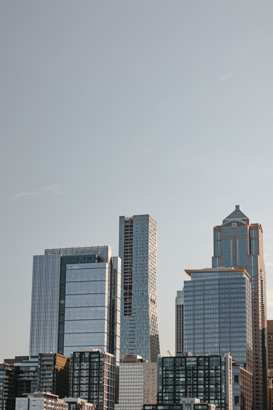 city skyline under white sky during daytime