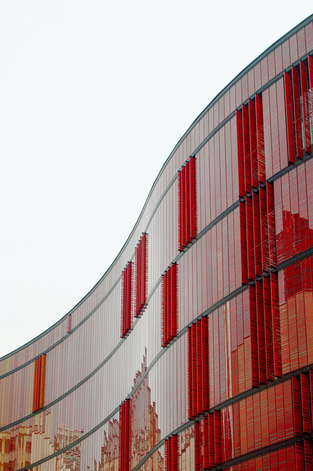 red and white concrete building