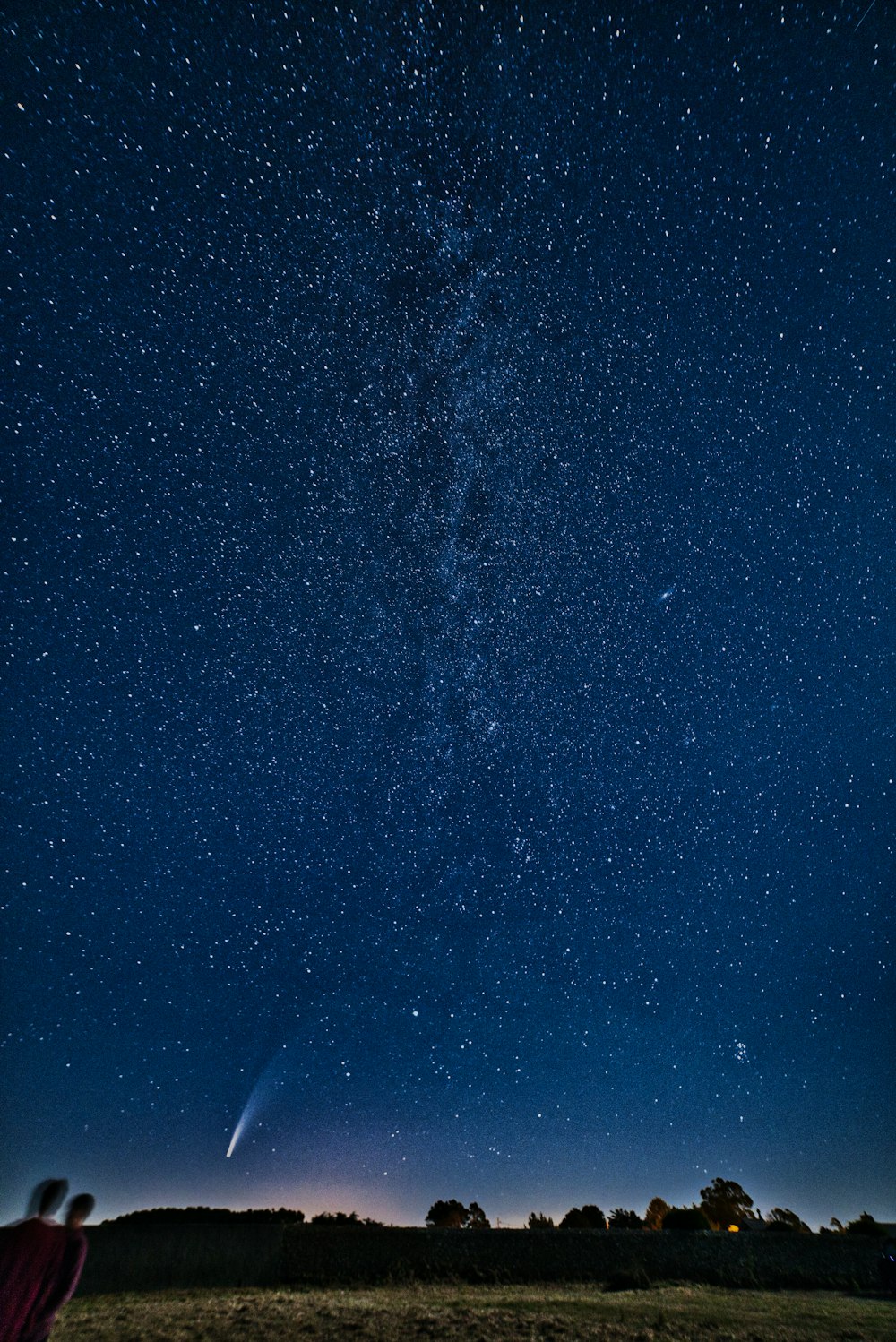 starry night sky over the starry night