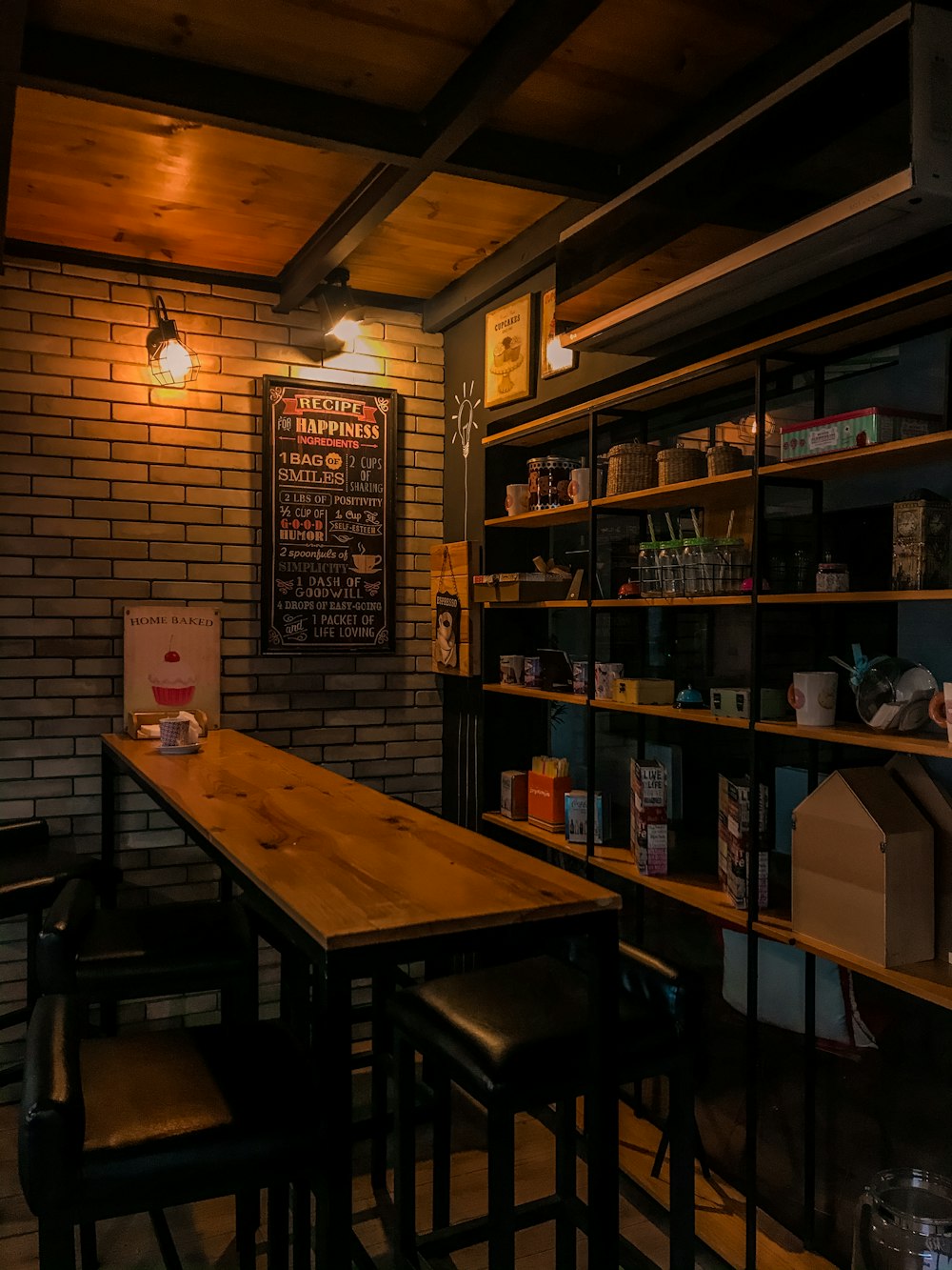 brown wooden table and chairs