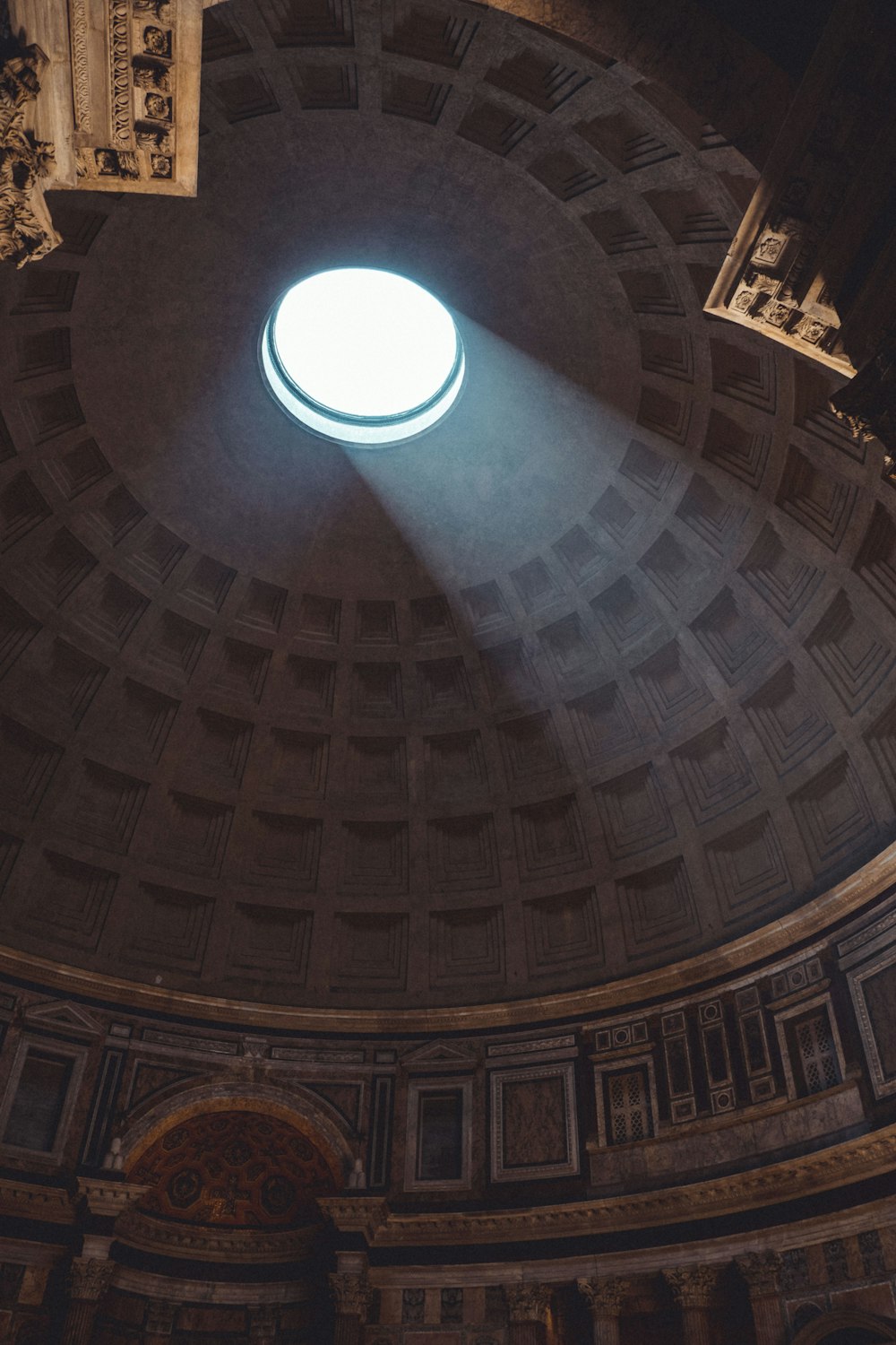 low angle photography of dome building