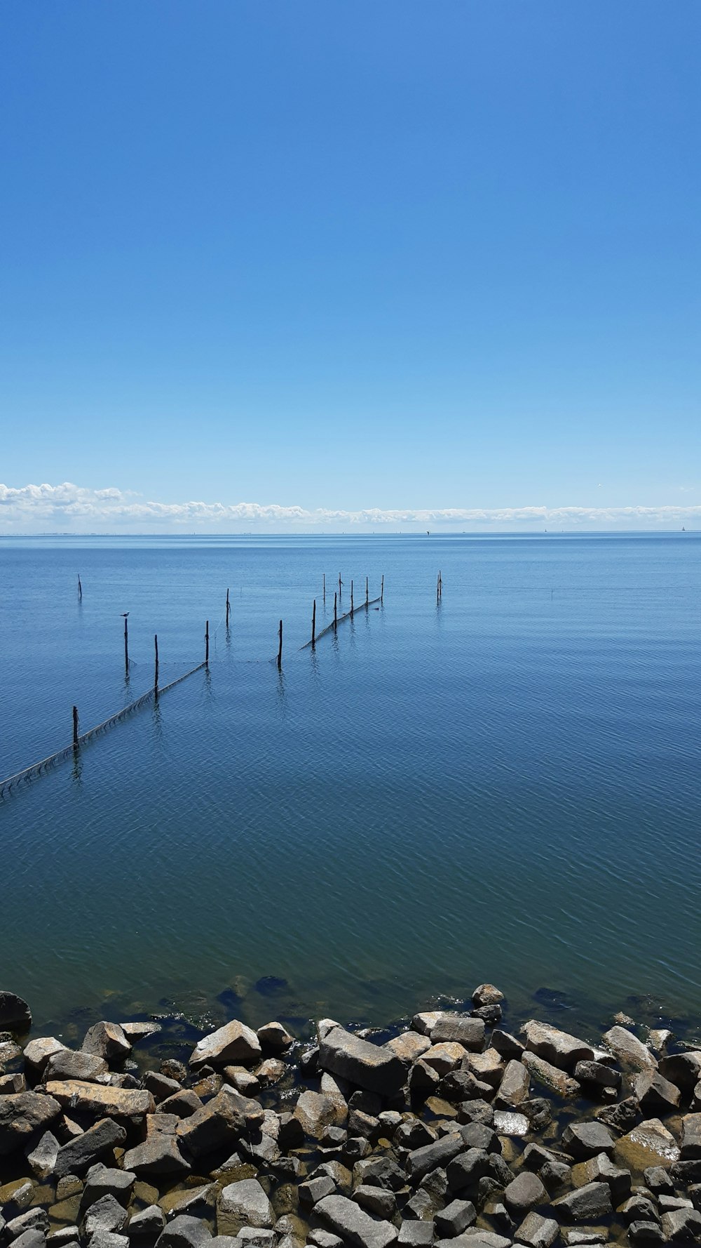 brown wooden dock on blue sea under blue sky during daytime