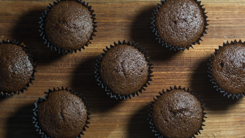 brown cookies on brown wooden table