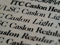 Typography samples showcasing the careful balance between clarity and warmth in the visual system.