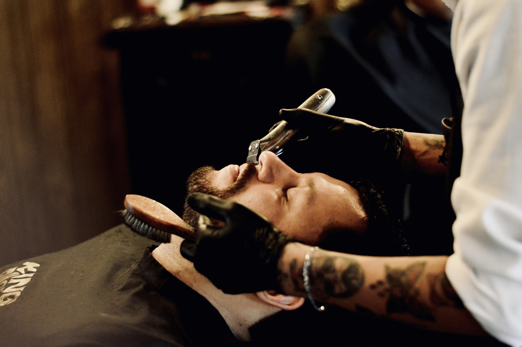 Barber beim Fade
