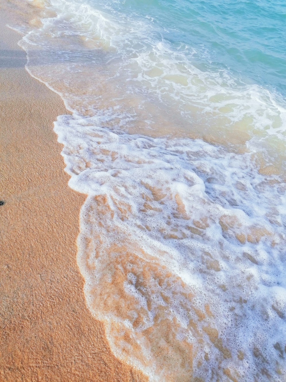 brown sand on beach during daytime