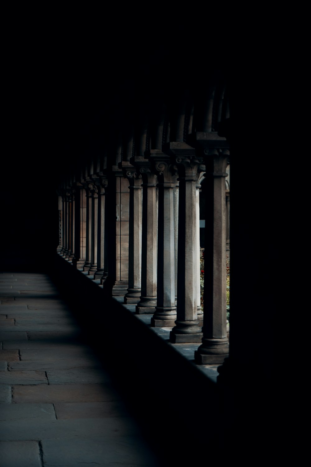 white concrete pillars during daytime