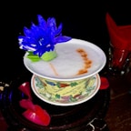 Elegant stainless steel Design Cup with floral sublimation design on a soft pastel background