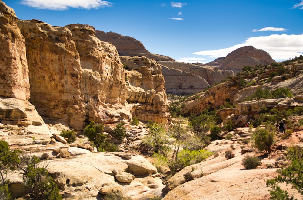 brown rocky mountain under blue sky during daytime