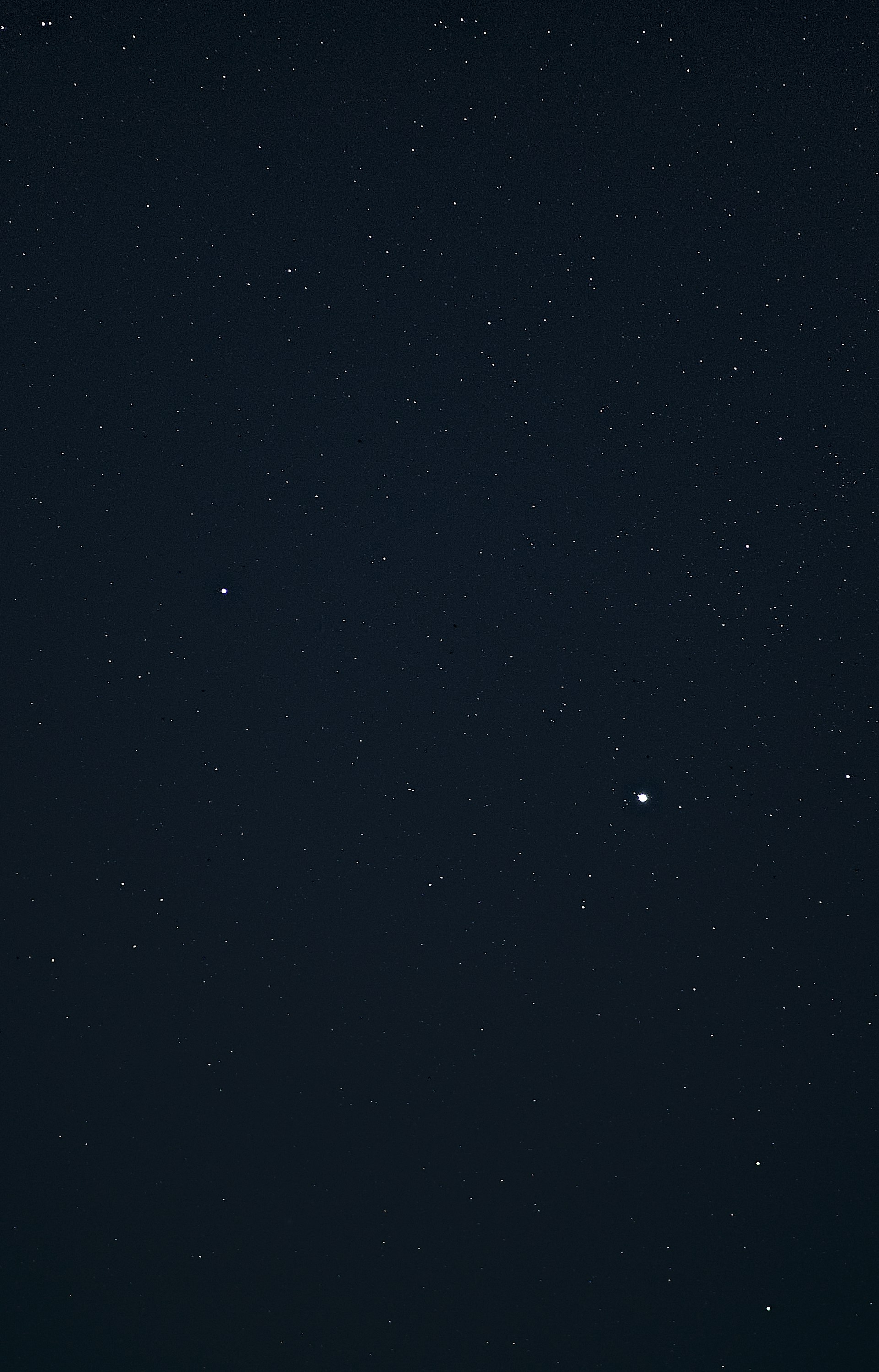 black and white starry night