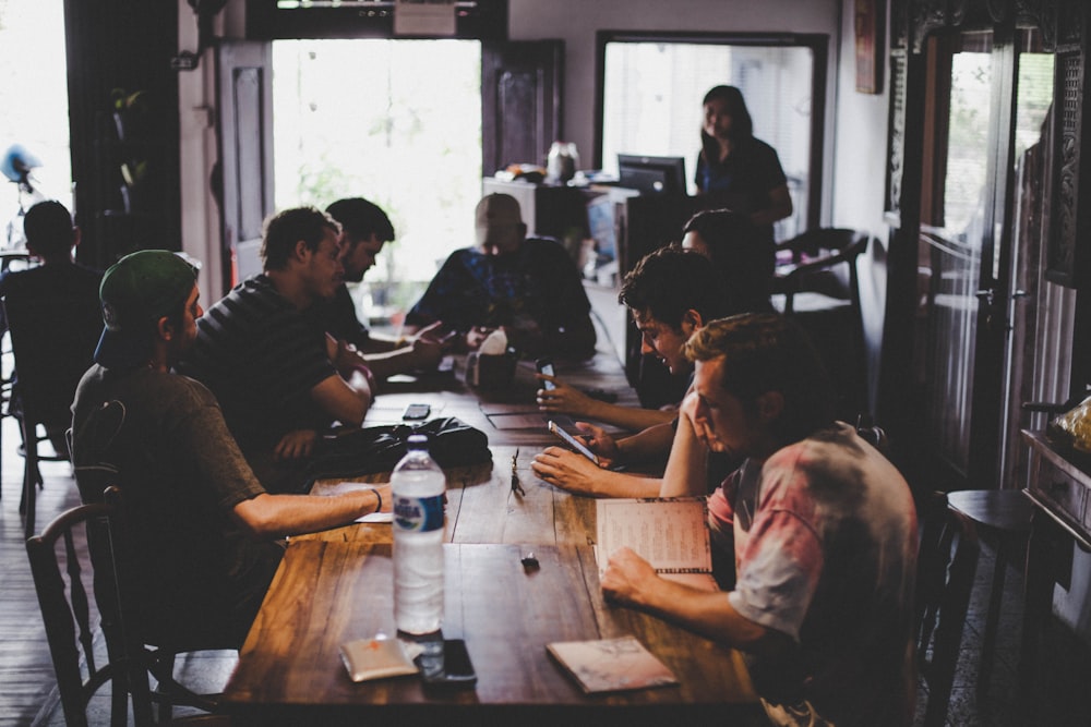 people sitting at the table