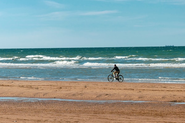 Cycling on the beachby Colin Sabatier
