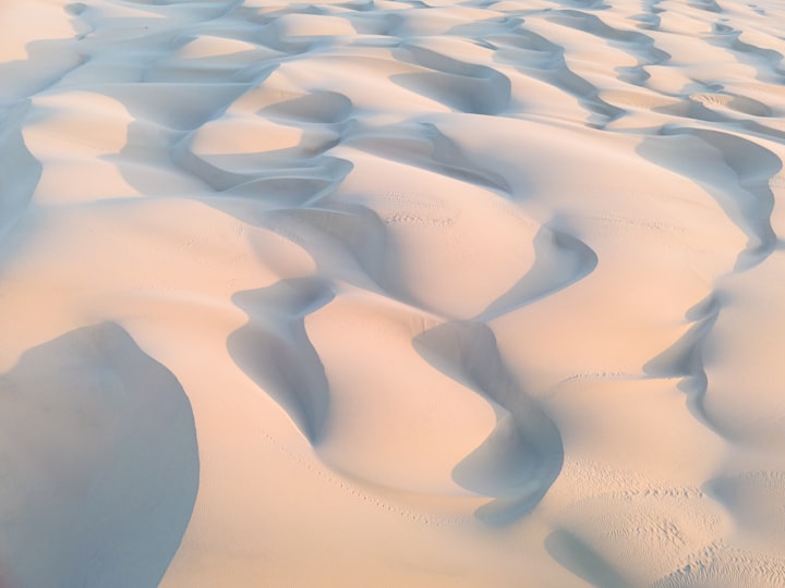 sea of sand.