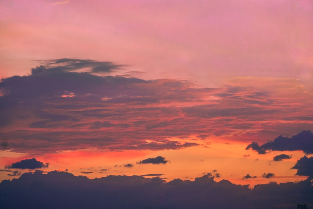 silhouette of mountain during sunset