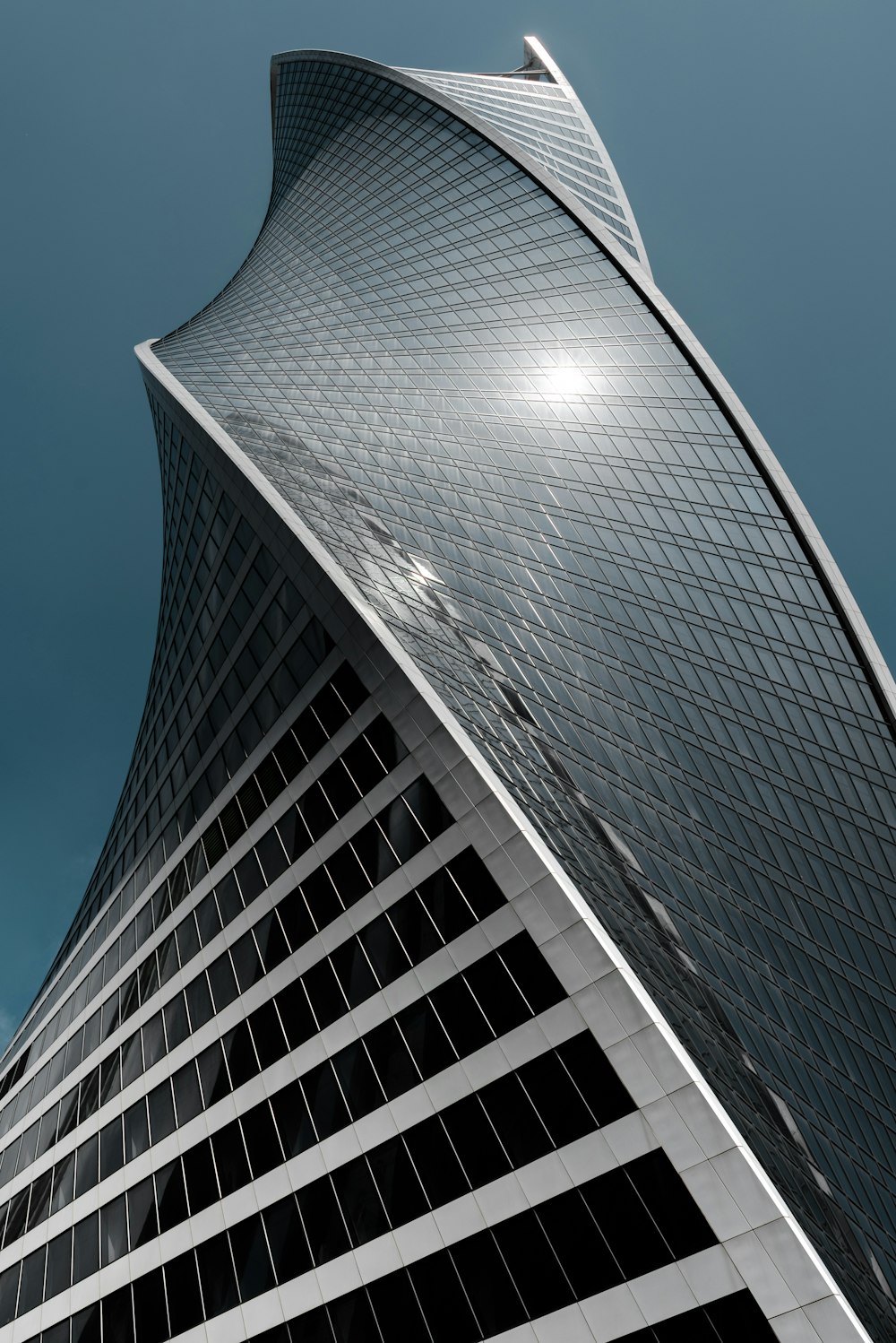 low angle photography of high rise building