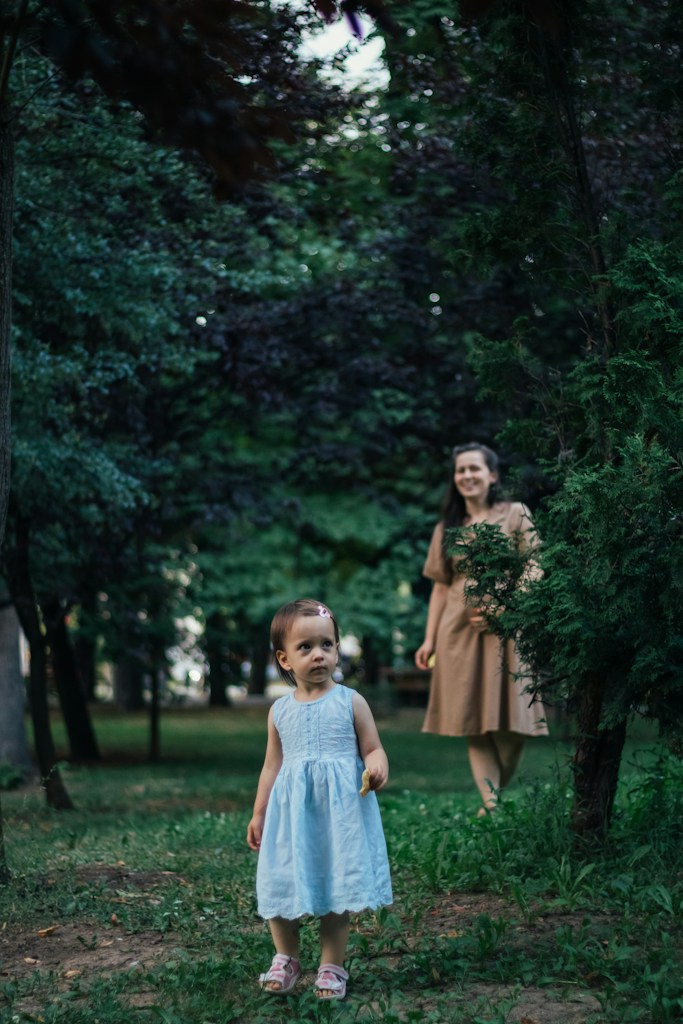 Vestido Jardín Azul