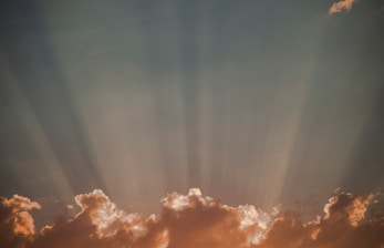 white clouds and blue sky