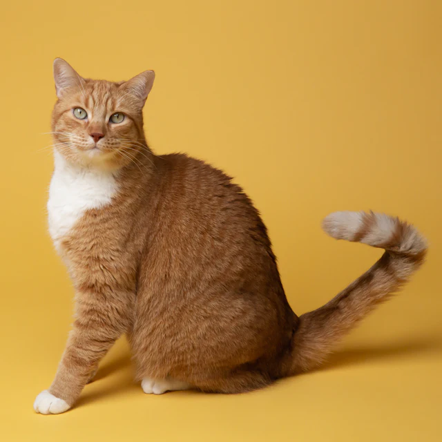 Kiko, an orange Puspin available for adoption