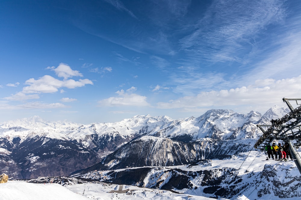 snow covered mountain under blue sky during daytime