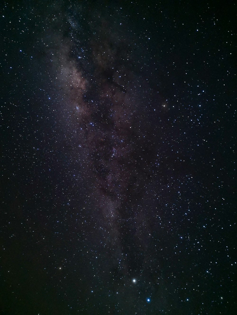 Noche estrellada negra y marrón