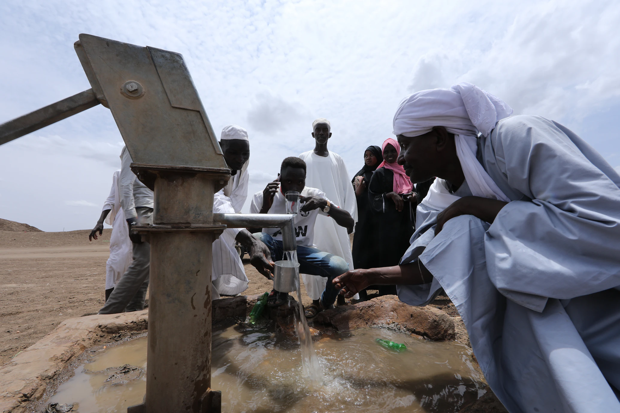 Community gathering in North Sudan