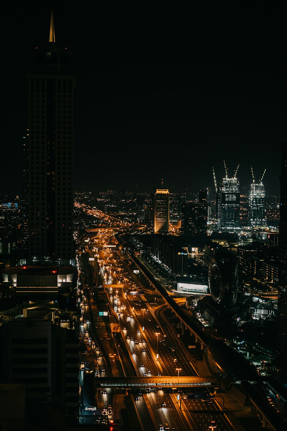 city buildings during night time