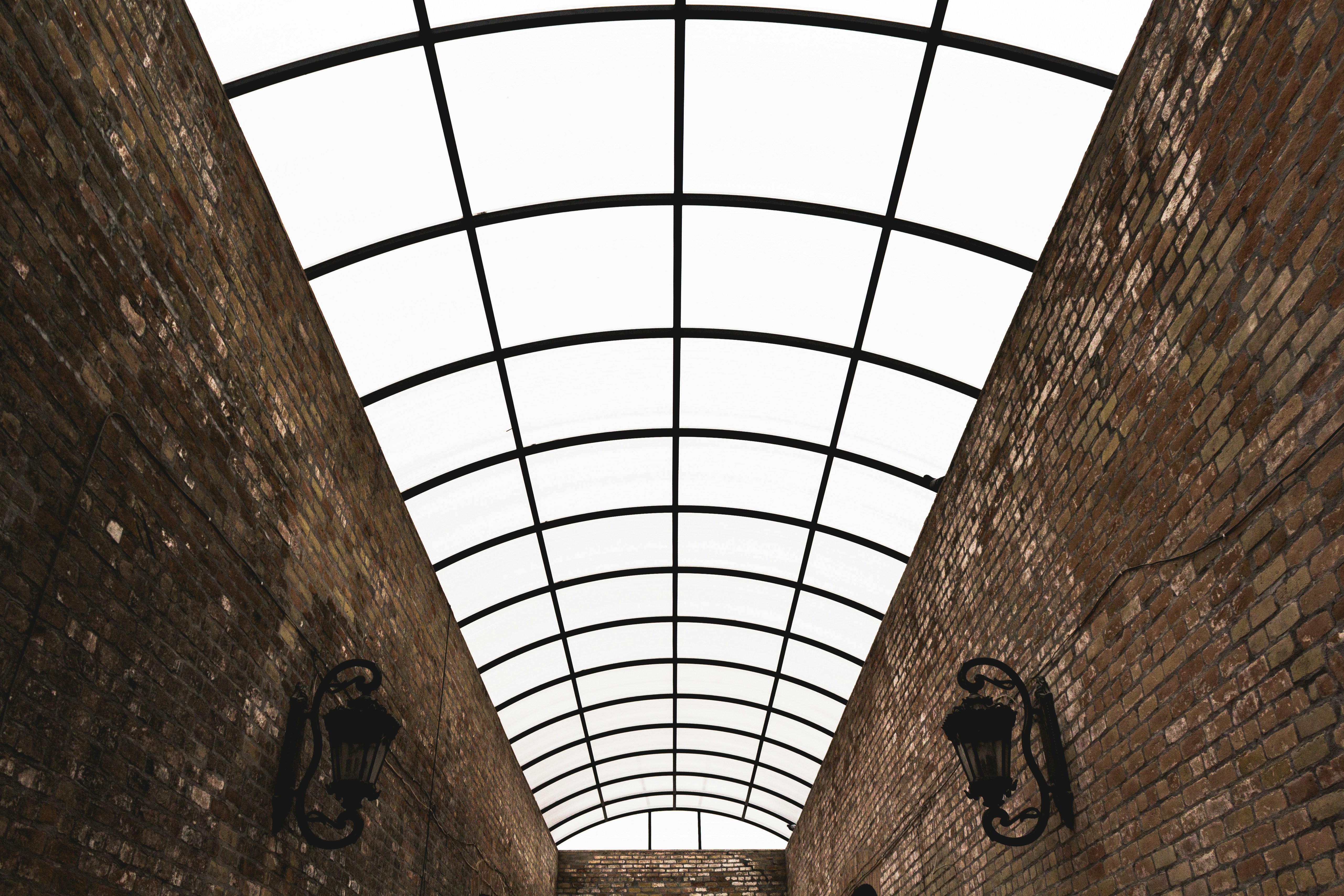 brown and white concrete building