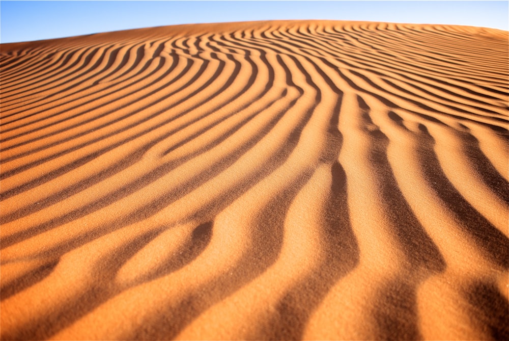 brown sand under blue sky during daytime