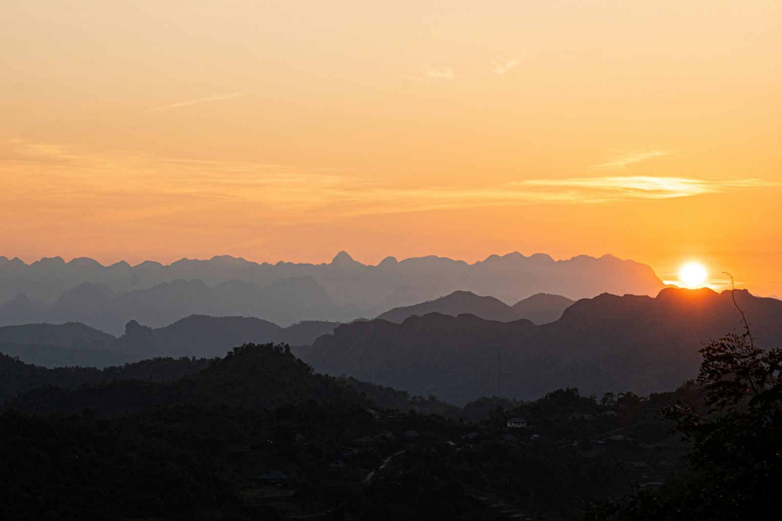 Sony FE 24-70mm F2.8 GM sample photo. Silhouette of mountains during photography