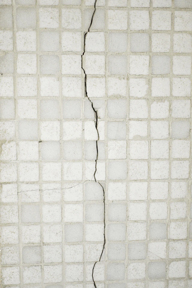 Cracked tile photo