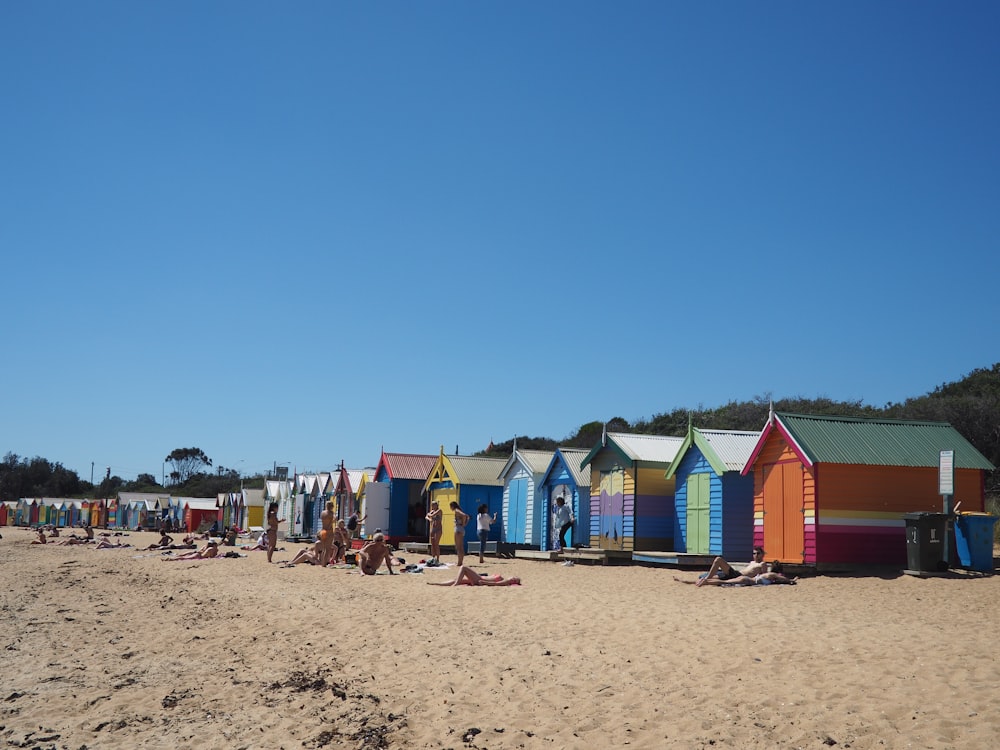 people on beach during daytime