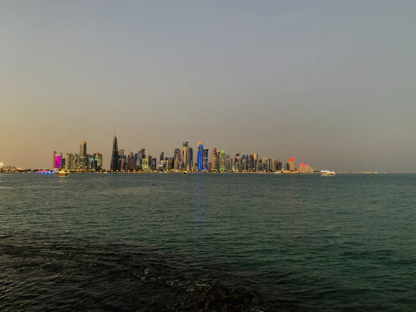 Lusail skyline Qatar modern buildings