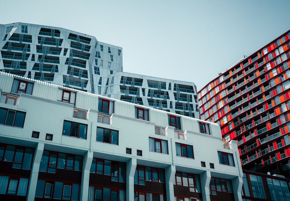 white and red concrete building