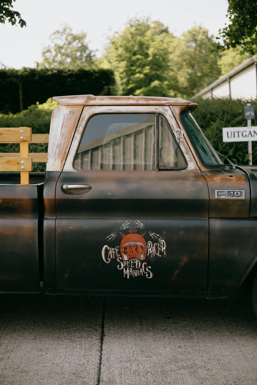 brown chevrolet single cab pickup truck