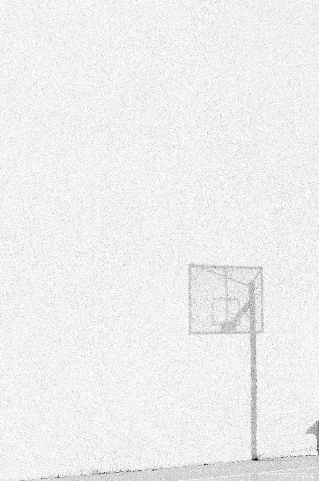 black and white basketball hoop