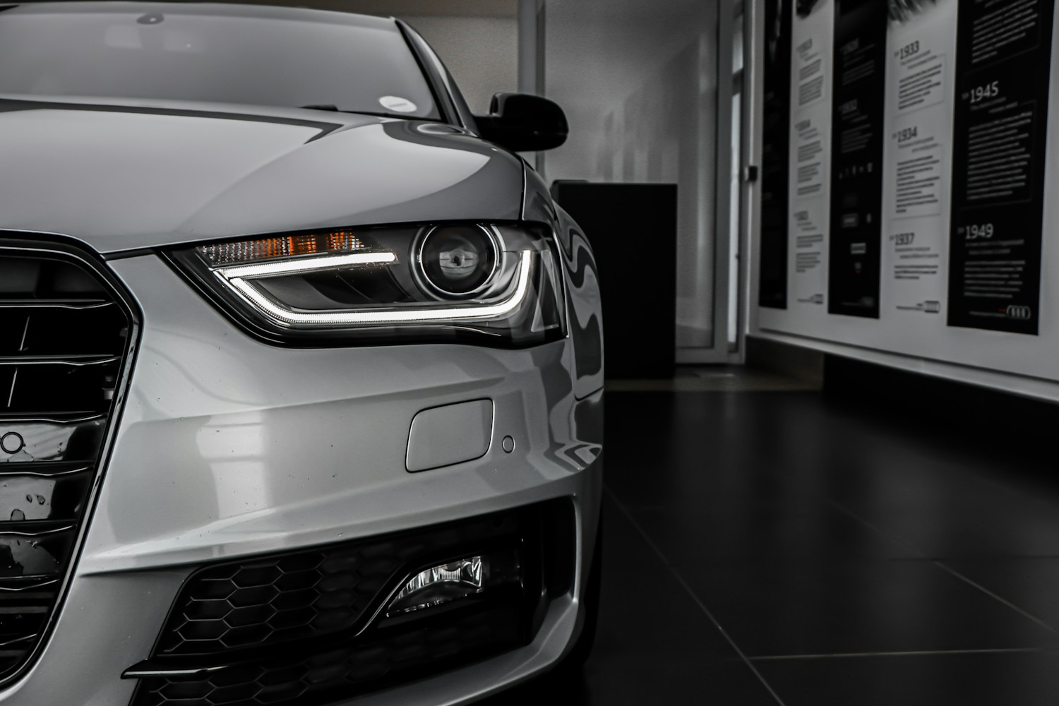 Silver SUV Car