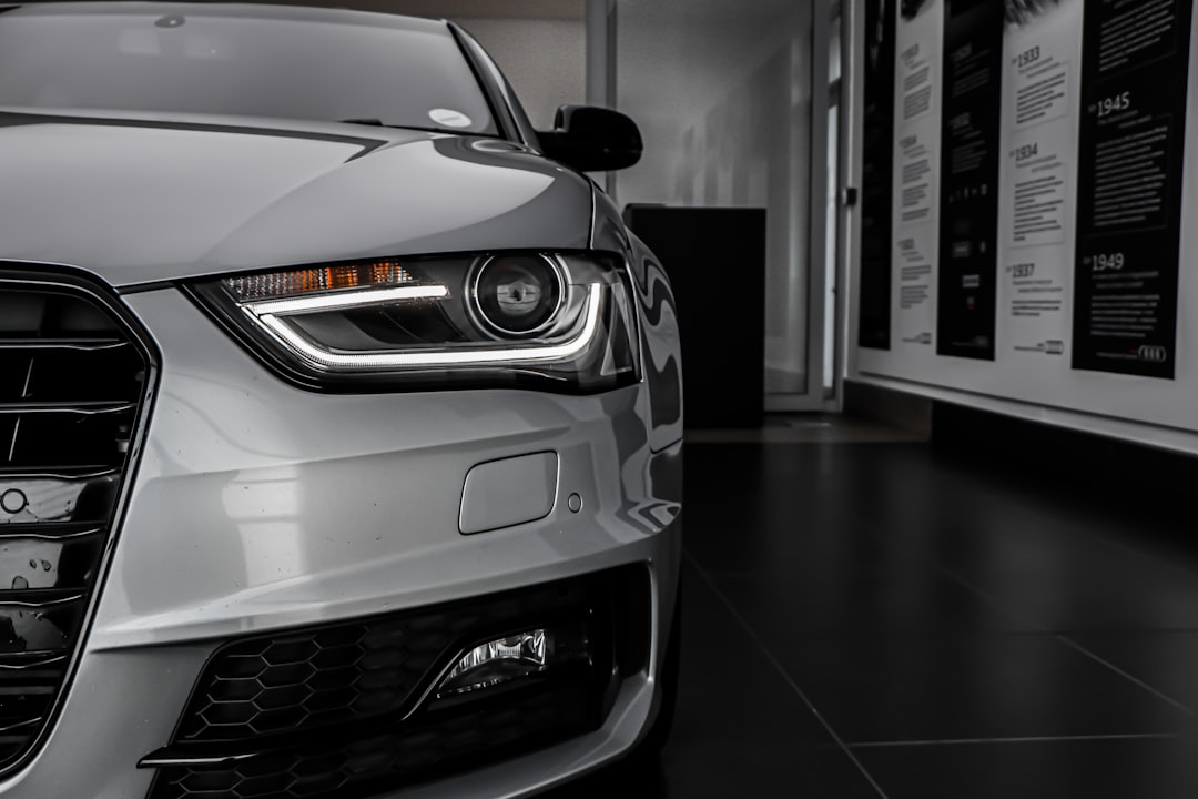silver bmw m 3 coupe, Audi Headlight