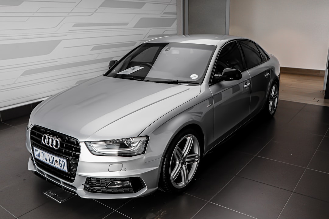 silver mercedes benz coupe parked in garage, Audi Delivery Images