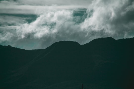 white clouds over mountain during daytime in Herolds Bay South Africa