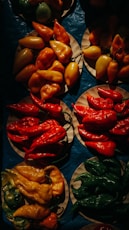red and yellow bell peppers