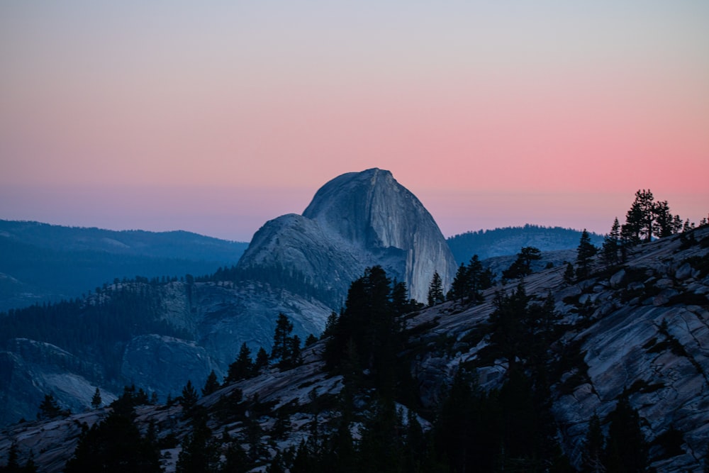 snow covered mountain during daytime