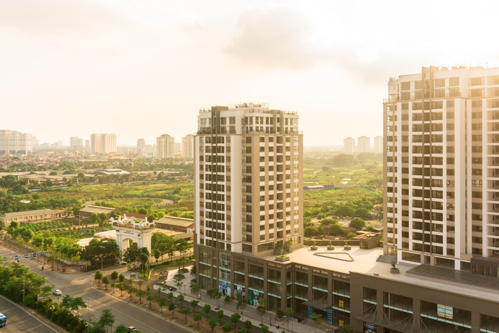 high rise buildings during daytime