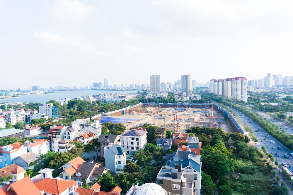 aerial view of city buildings during daytime