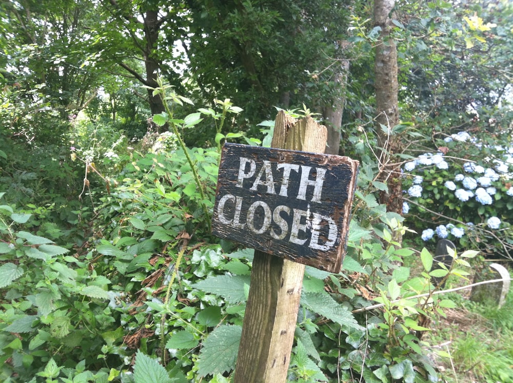 black and white wooden signage