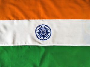 white orange and green striped flag