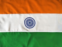 white orange and green striped flag