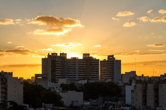 city skyline under cloudy sky during sunset in Buenos Aires Argentina