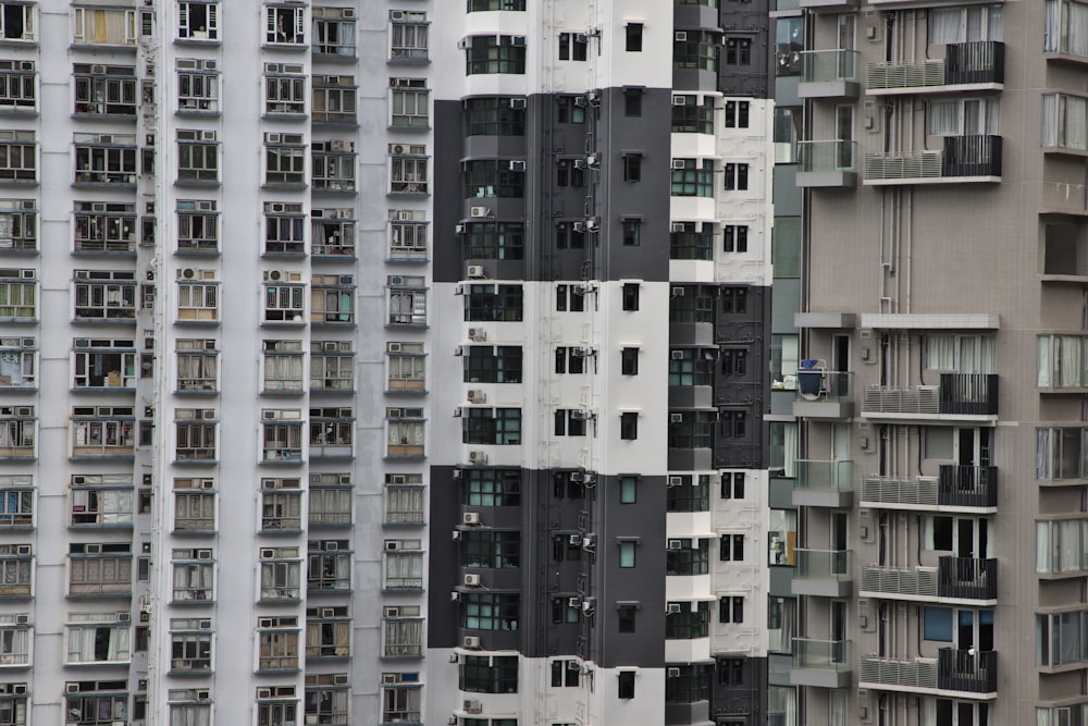 white and black concrete building